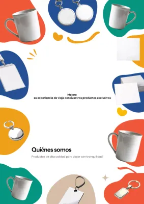 Promoción de viajes moderna y colorida