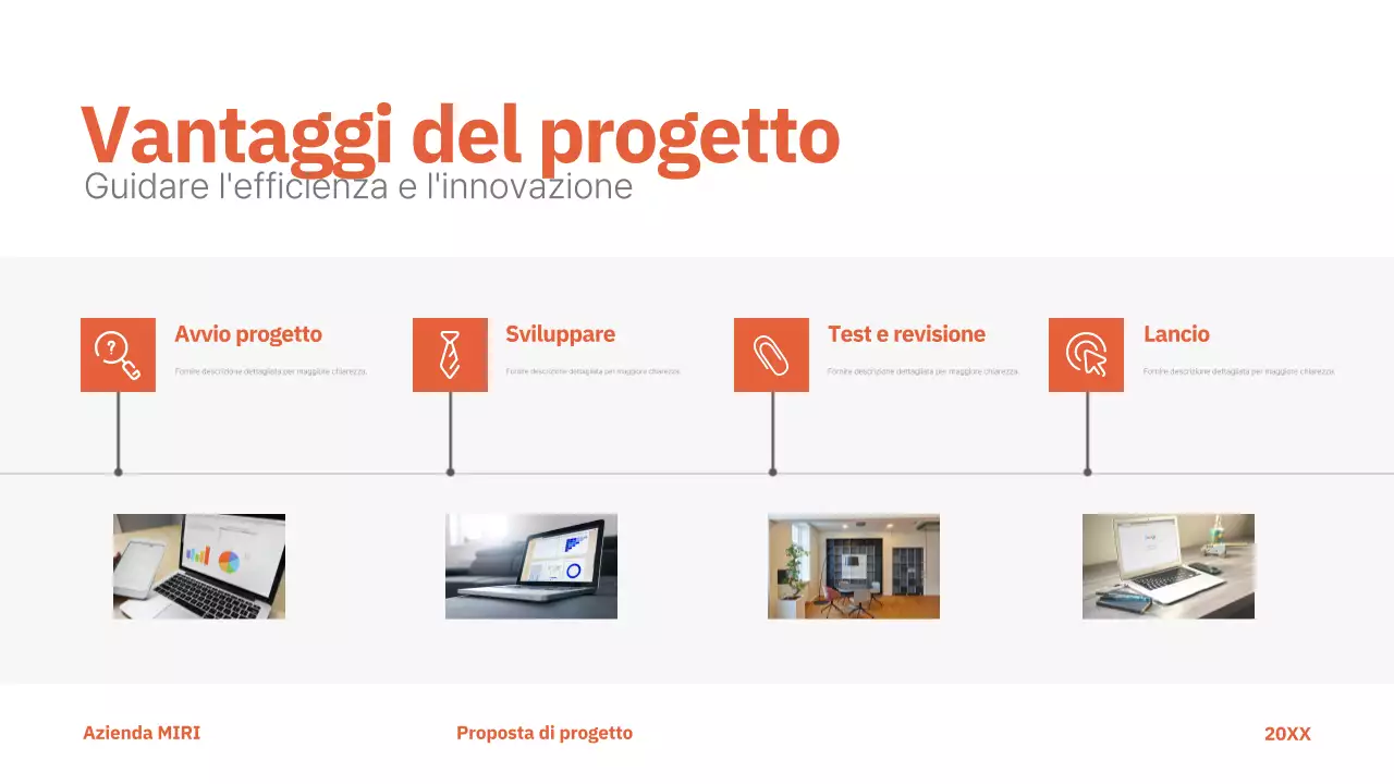 rosso proposta di progetto moderno business