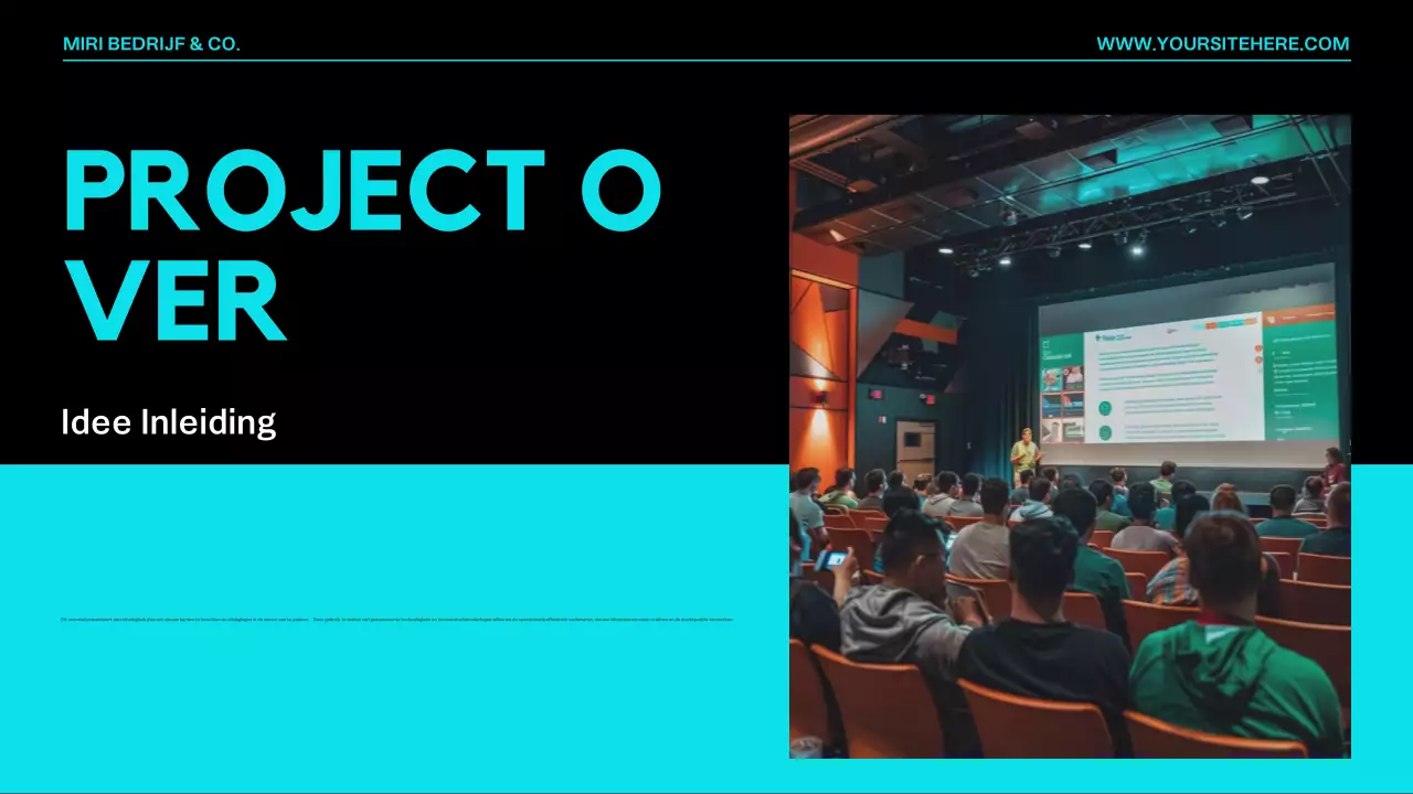 Presentatie Modern Projectvoorstel Oranje Zwart