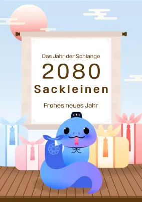 Feiern Sie das neue Jahr in Hellblau