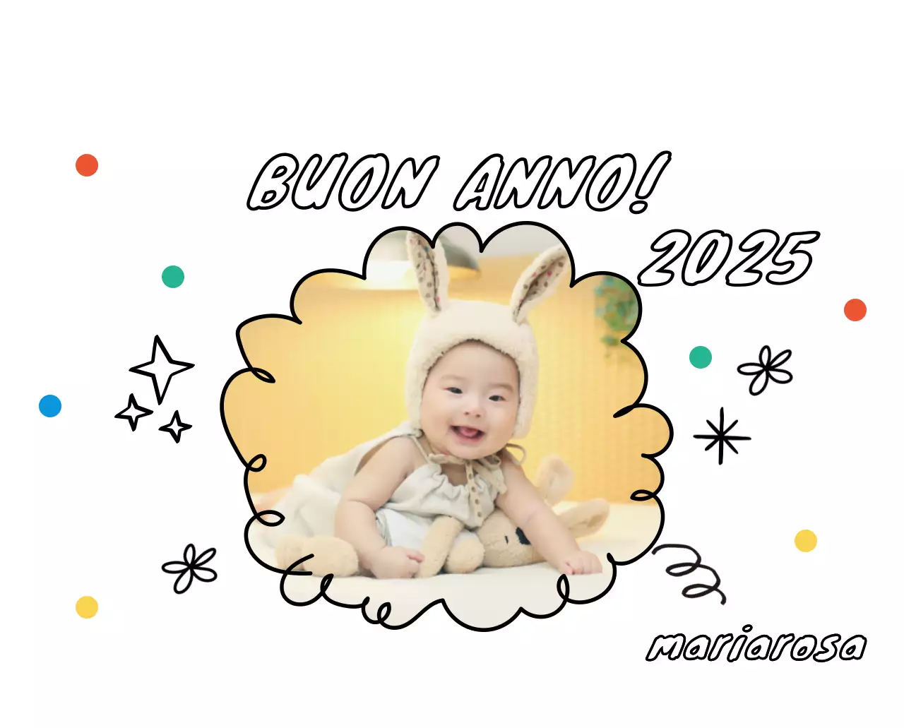 Calendario giallo con foto carine