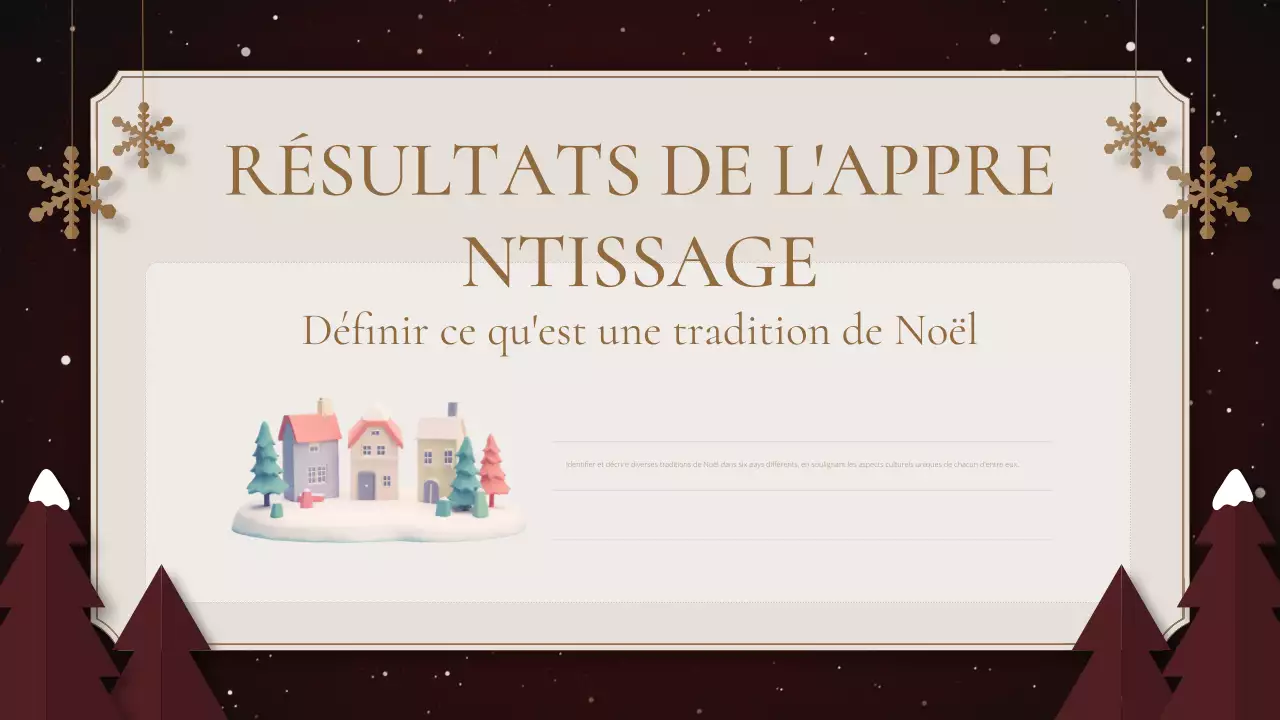 présentation traditionnelle verte pour les fêtes de fin d'année