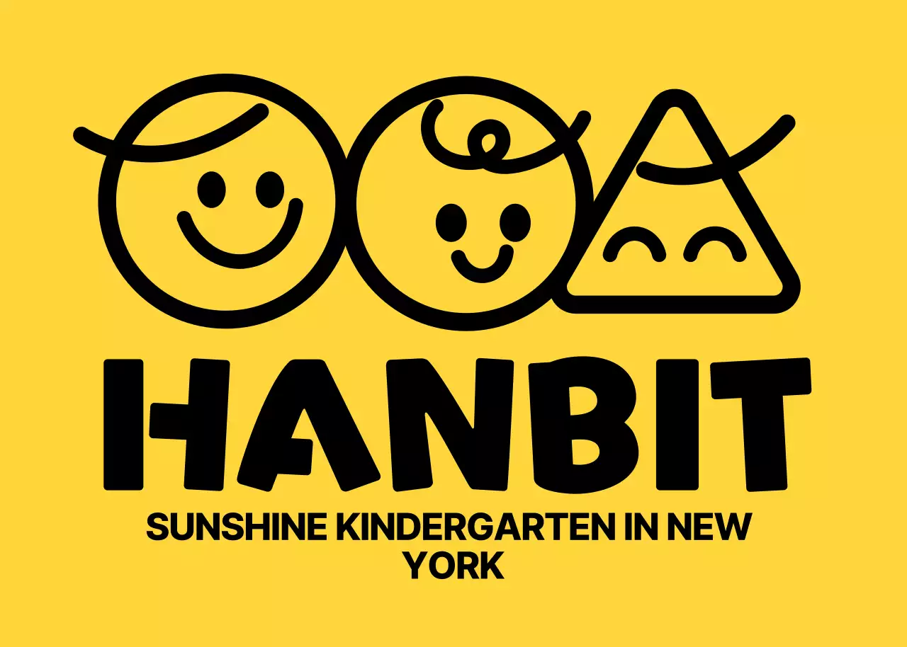 Logo taman kanak-kanak dengan karakter sederhana