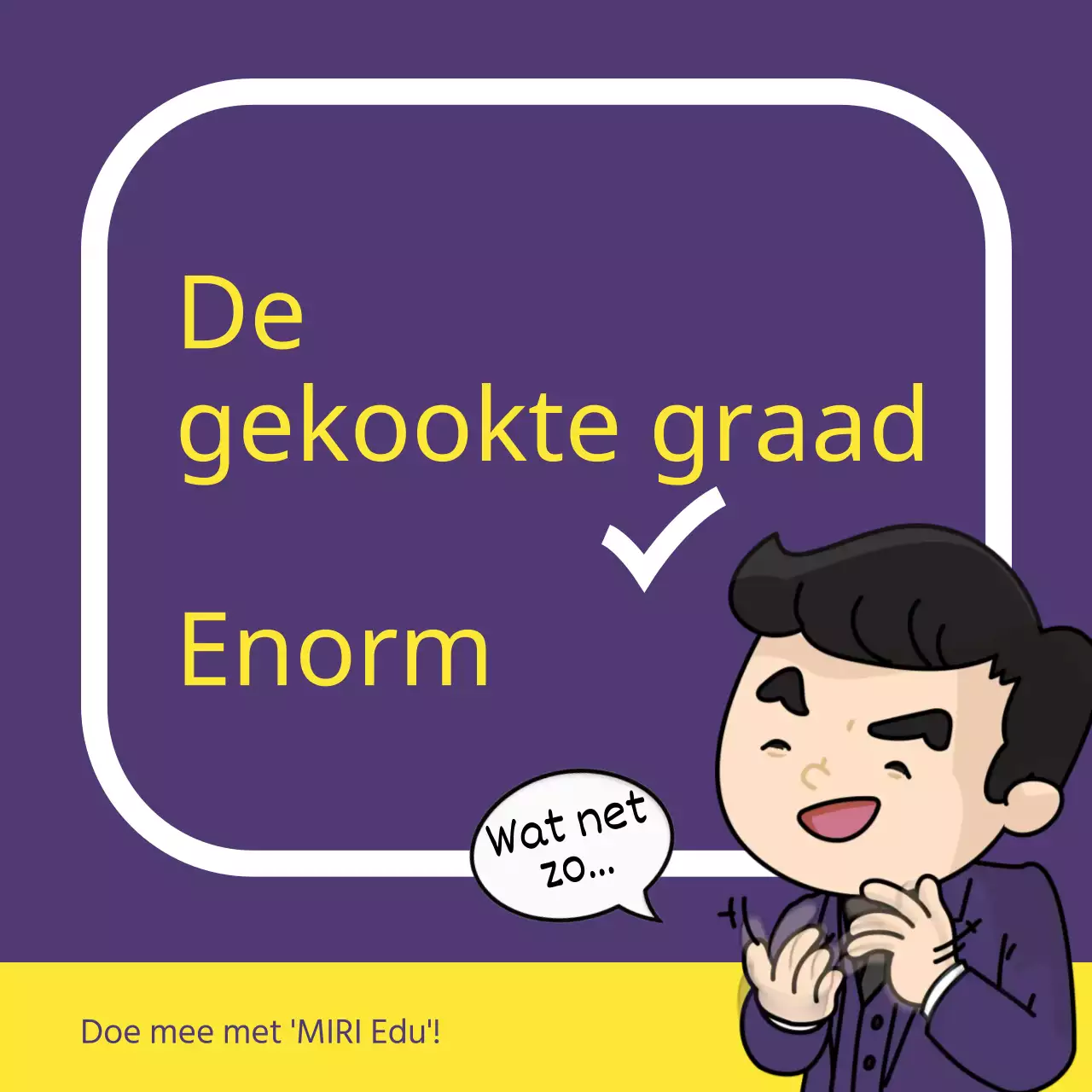 Paarse fles smaak educatieve advertentie