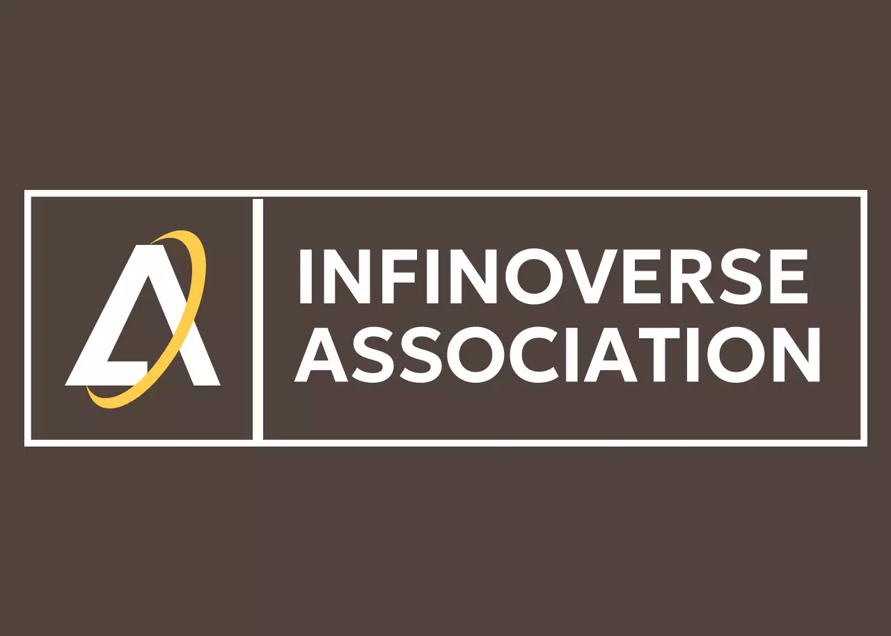 Promosi perusahaan logo modern berwarna coklat