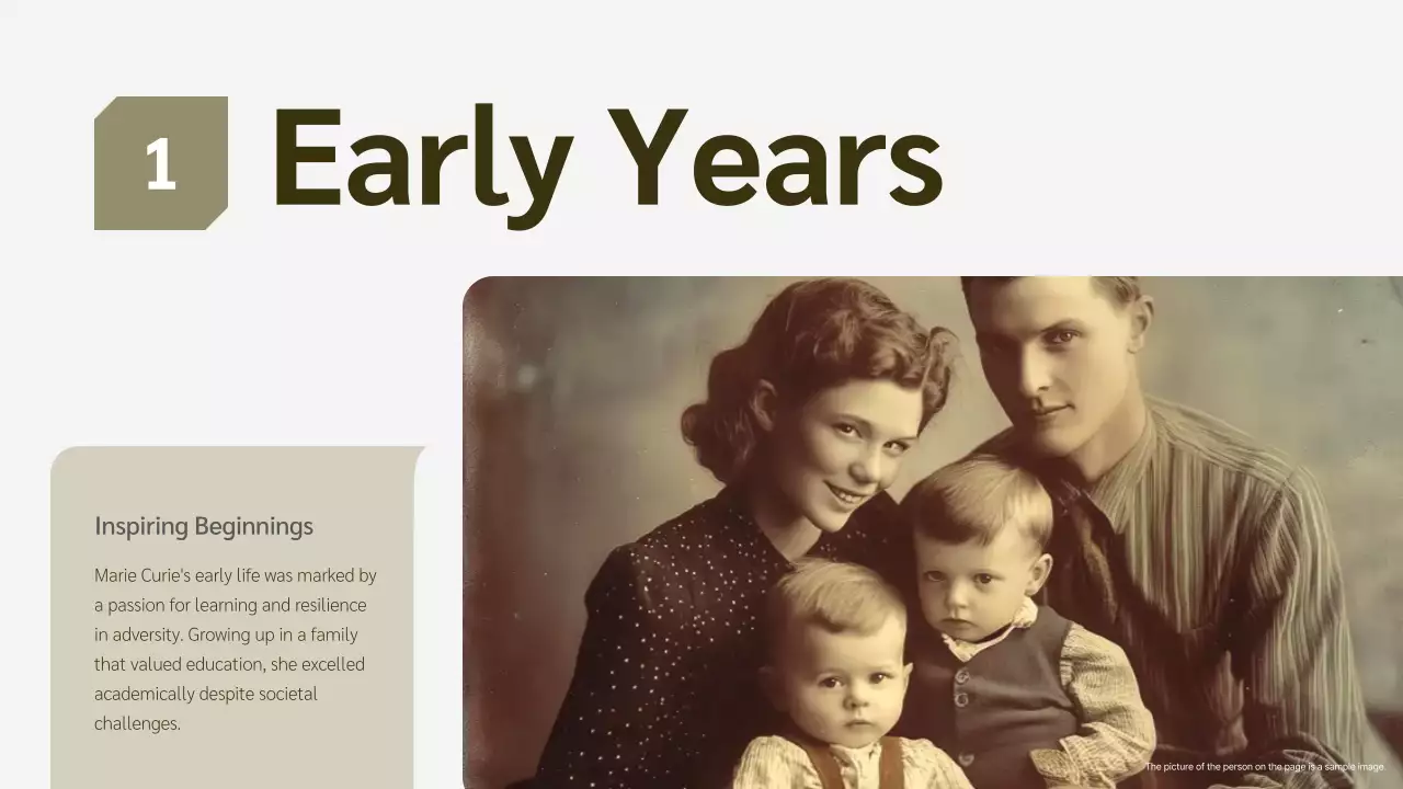 Beige Classic Biography Presentation