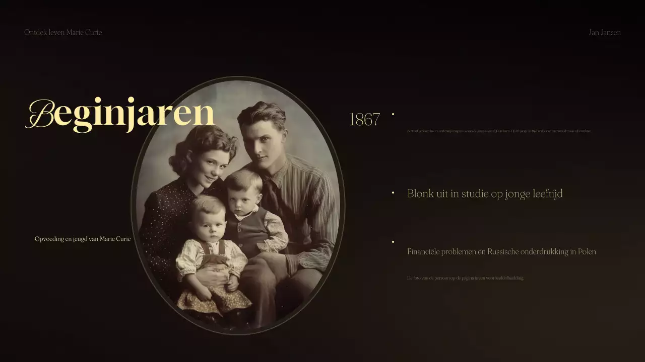 zwarte vintage wetenschapslezing