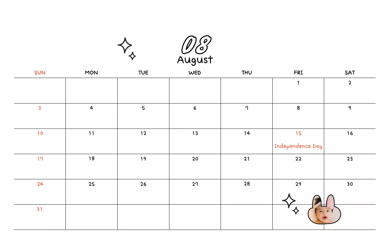 Kalender foto gambar lucu