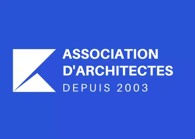 Libellé du logo moderne bleu