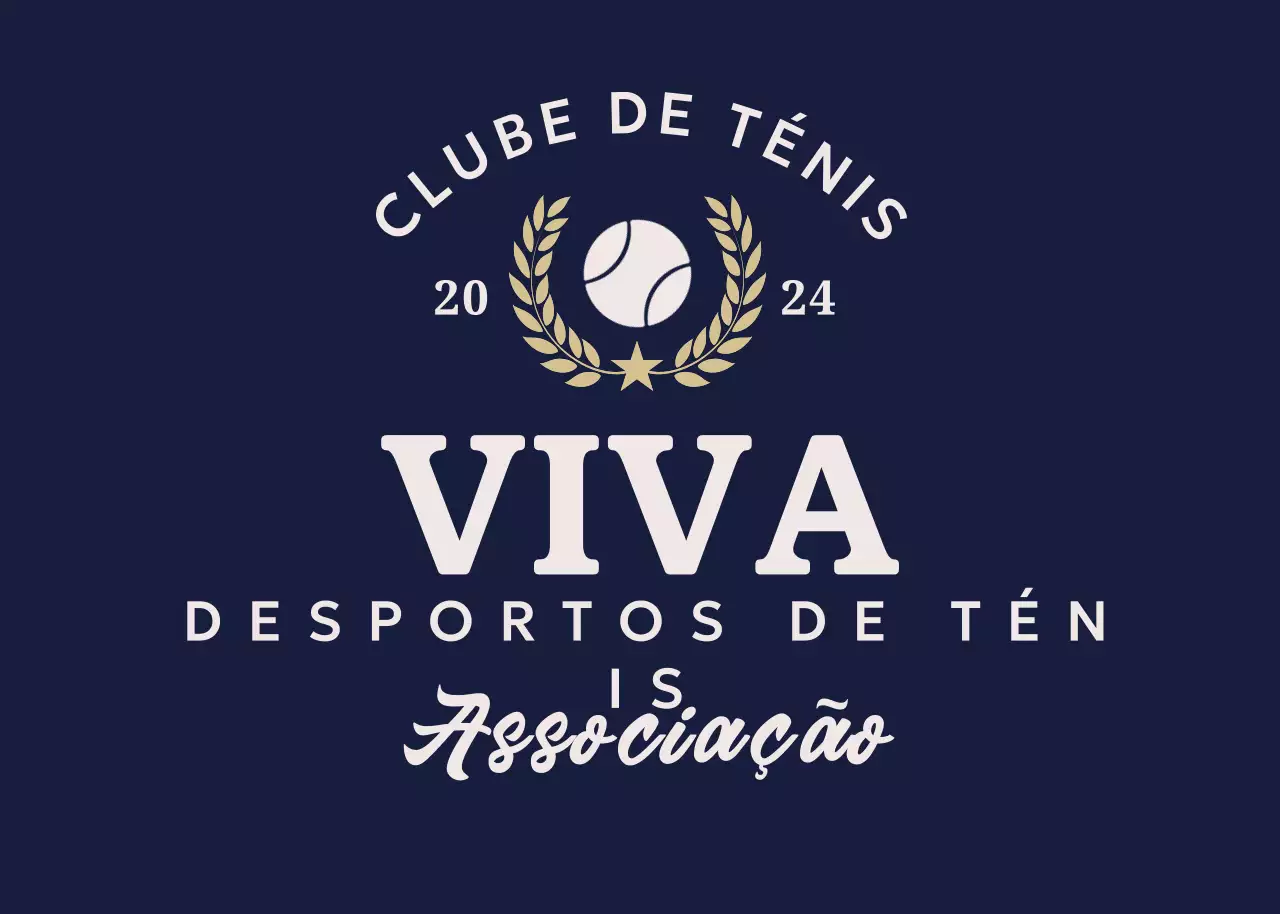 Logótipo desportivo simples azul-marinho