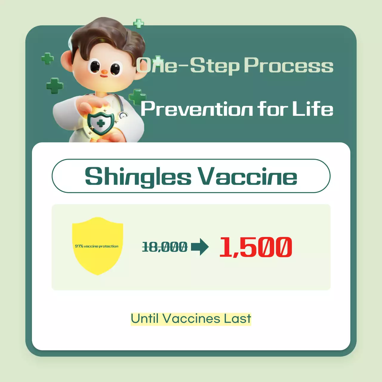 Guia de vacinação moderna verde Carrossel do Instagram