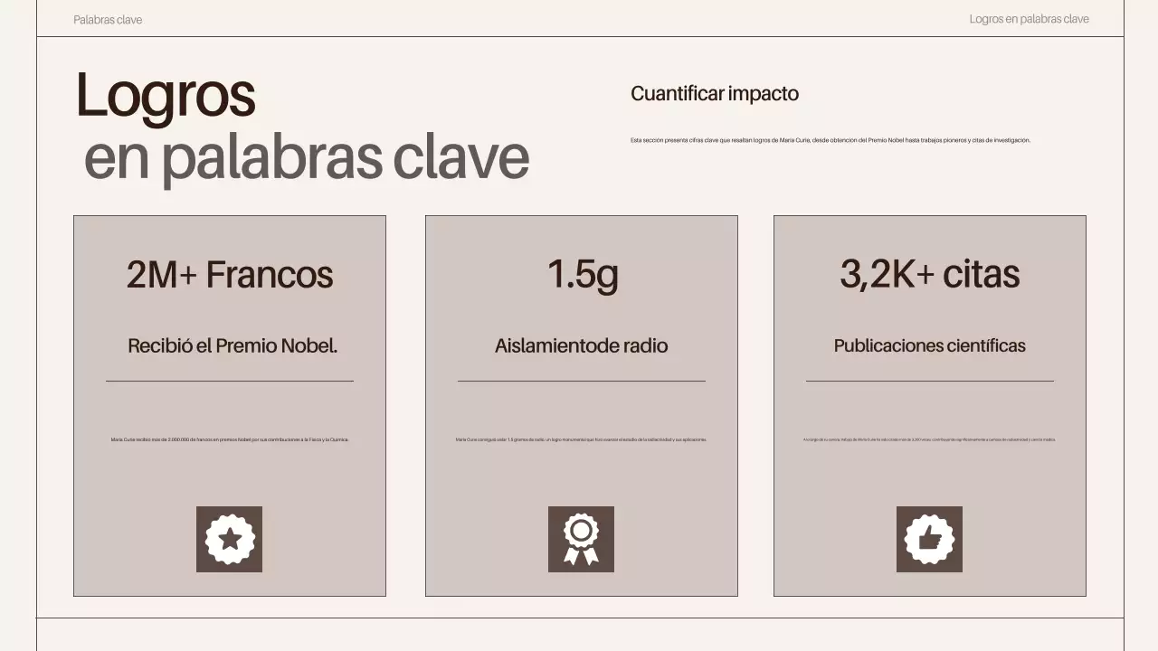 brown classy scientist biographies presentation