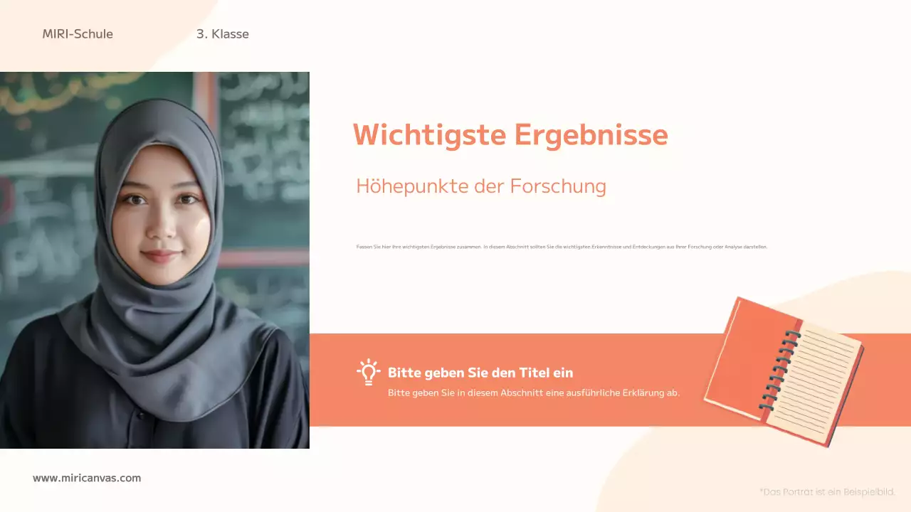 orangefarbene trendige Bildungsklasse