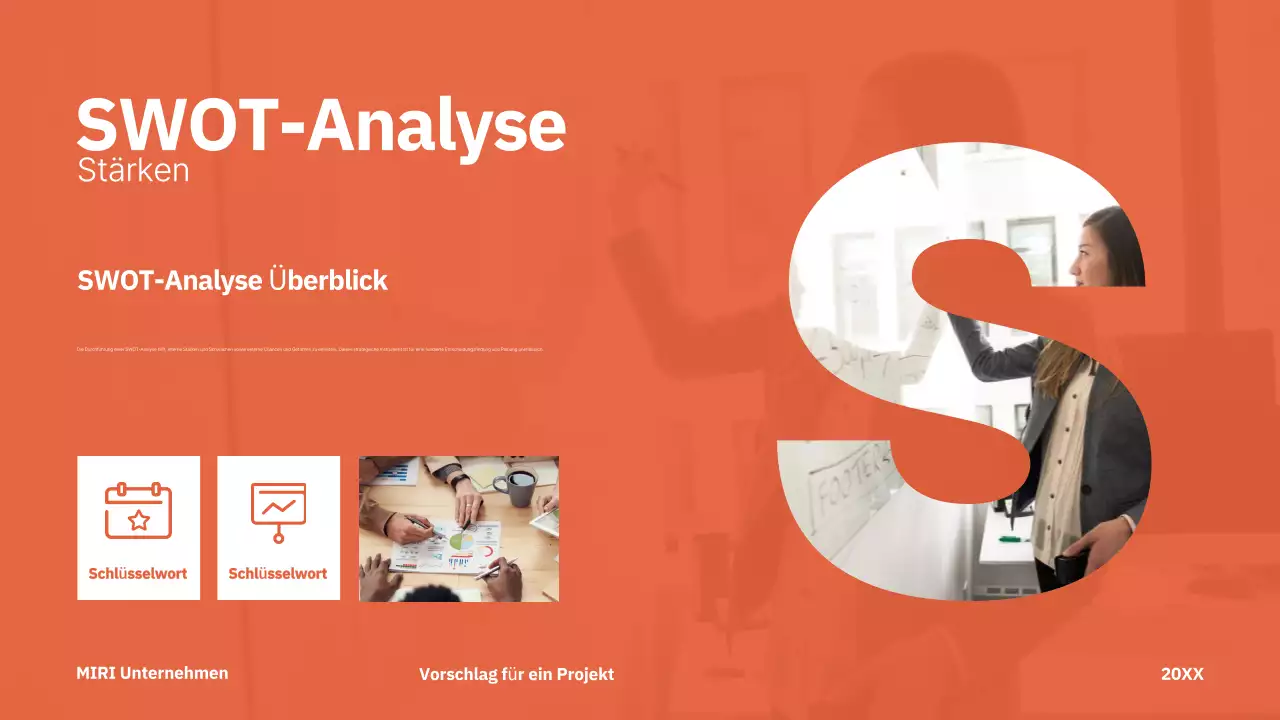 red modern project proposal business