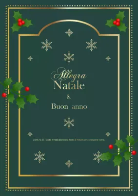 Invito natalizio classico astratto