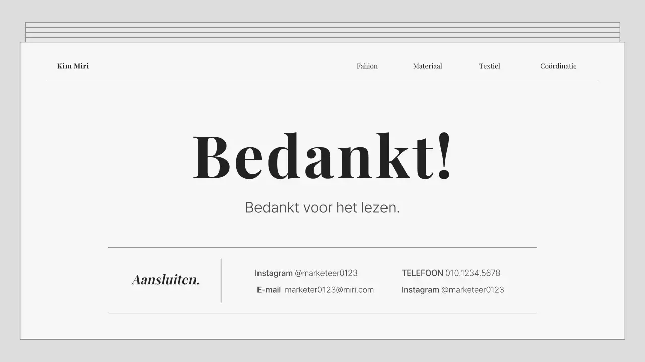 Een grijze, eenvoudige marketingportefeuille