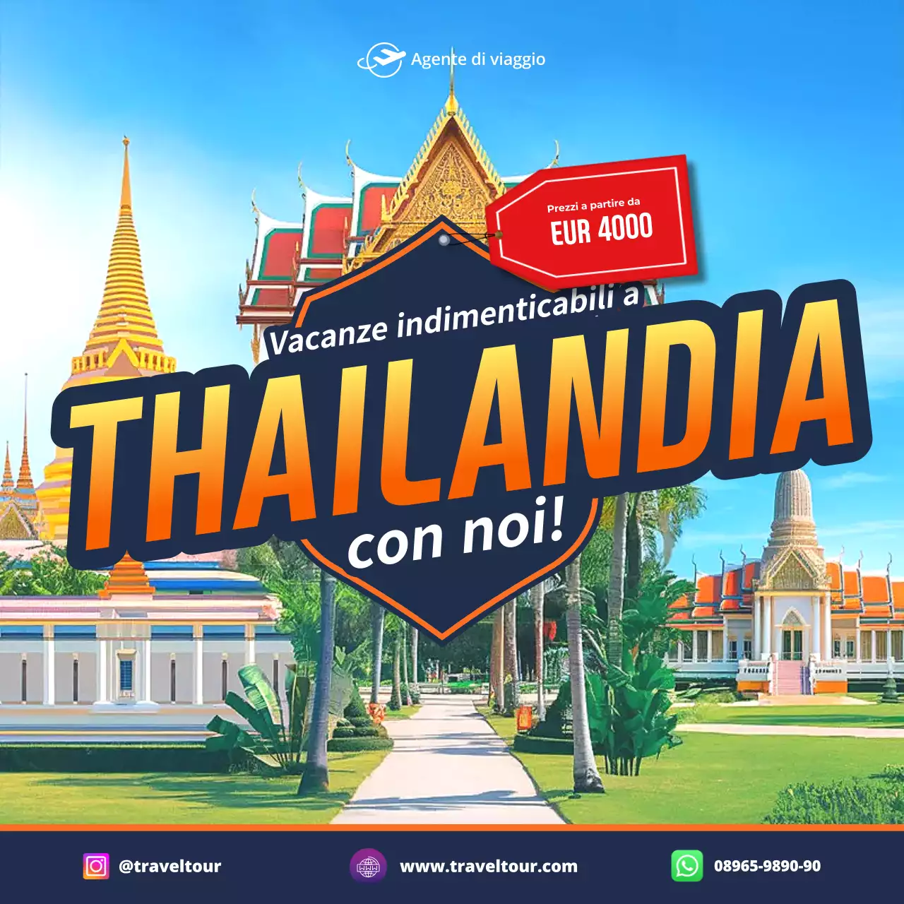 promozione viaggio blu moderno