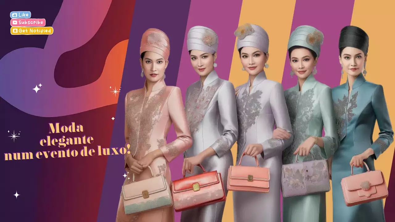 anúncio de moda elegante e colorido
