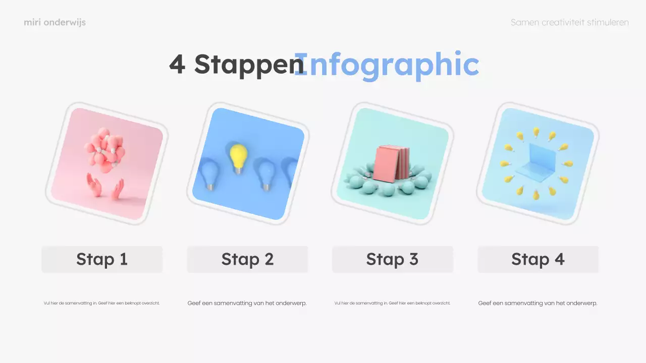 mint en roze moderne brainstormgids layout