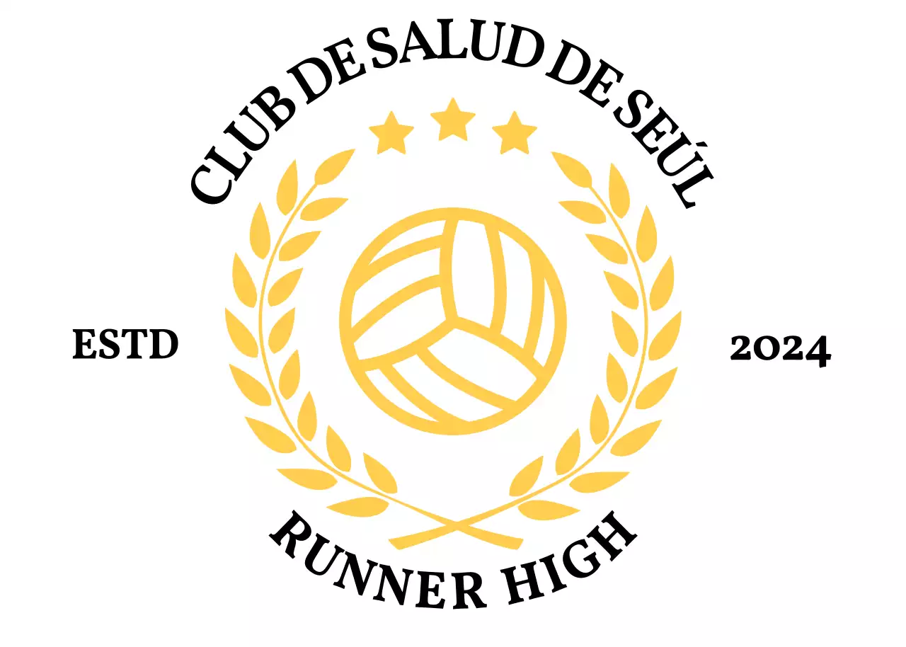 Logotipo sencillo de club de atletismo con laureles