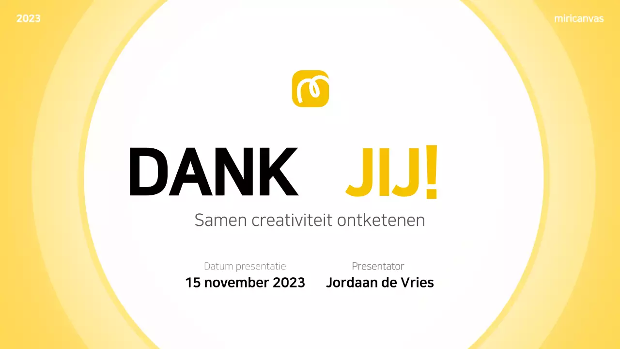 gele moderne brainstorm layout