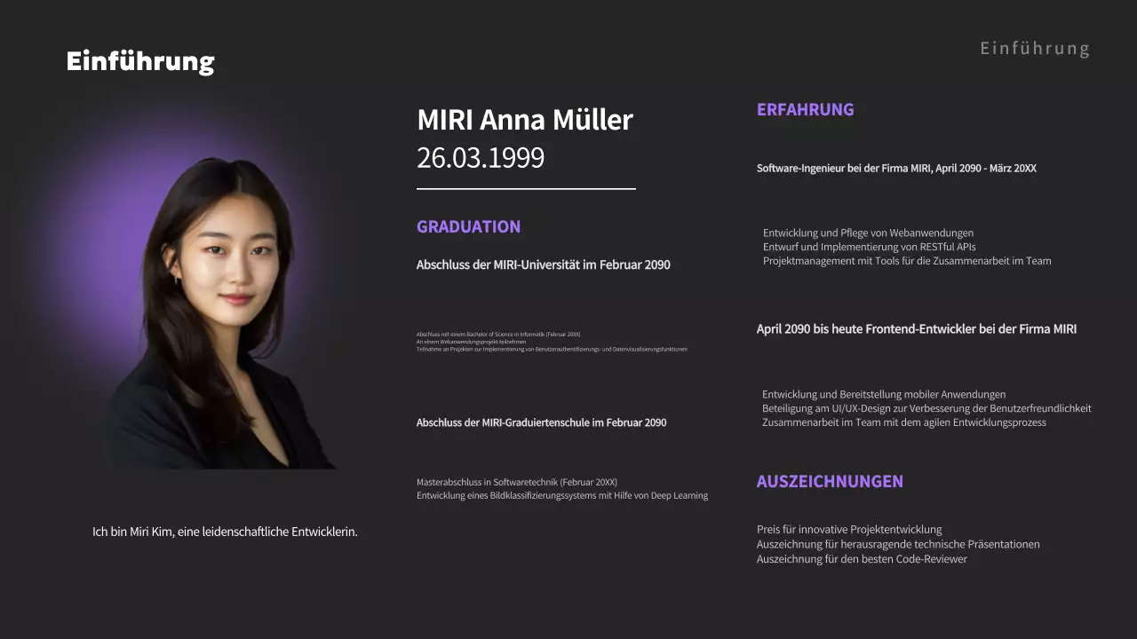 Einführung in das Mauve Minimalist Portfolio