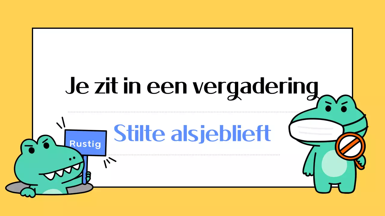 Een schattige mint bedrijfsaankondiging