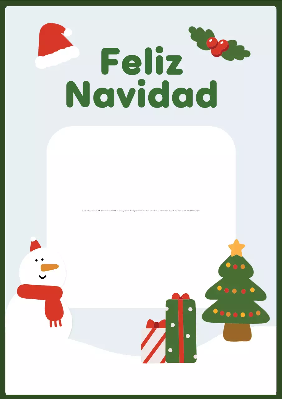 Invitación navideña abstracta