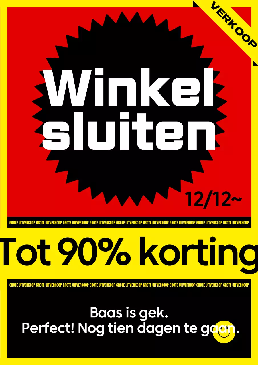 Rode pop verkoop advertentie