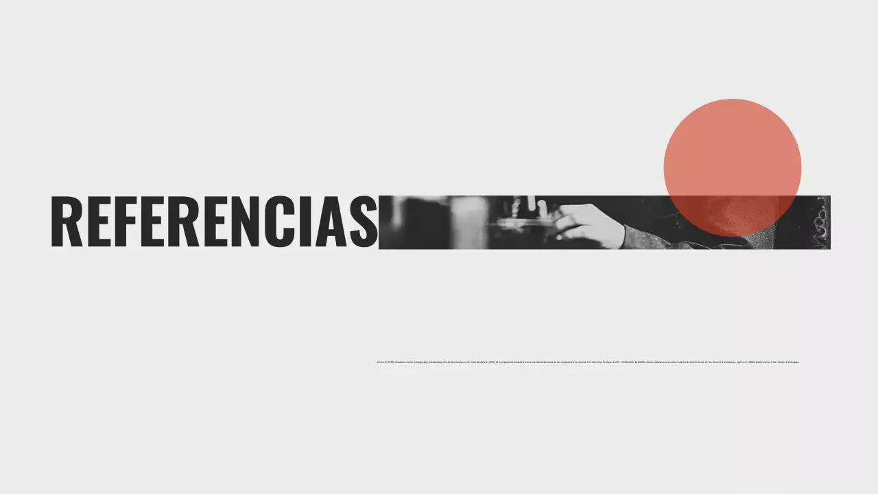 Explorando la vida de Marie Curie Presentación minimalista