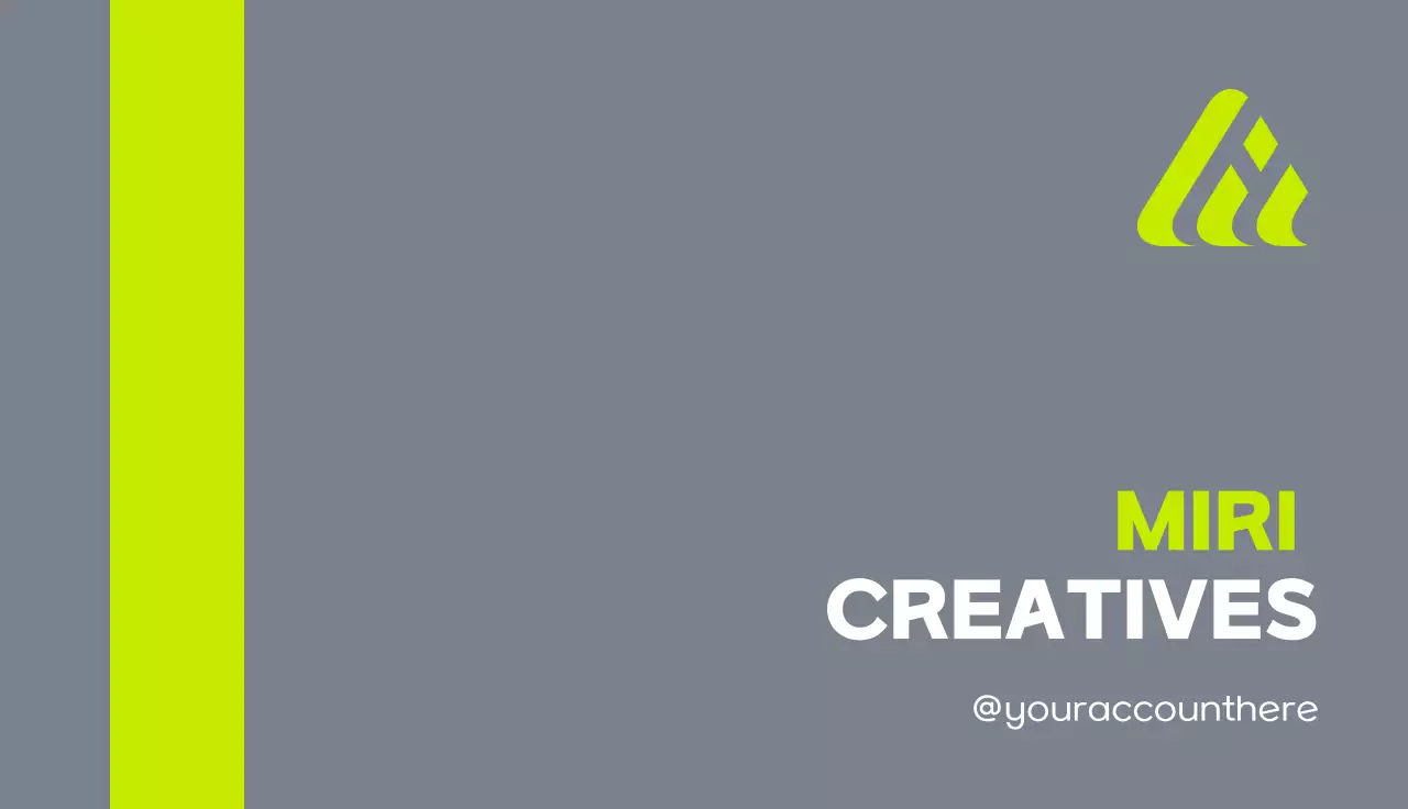 Neon Modern Business Card