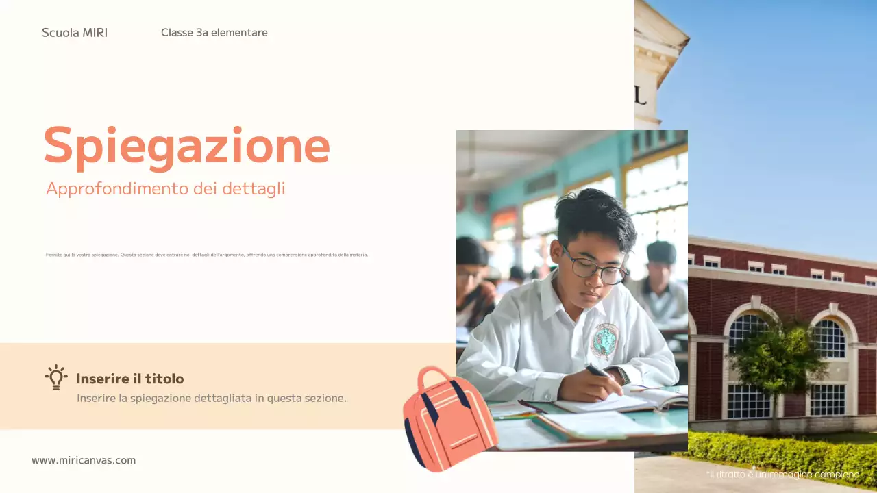 classe di educazione alla tendenza arancione