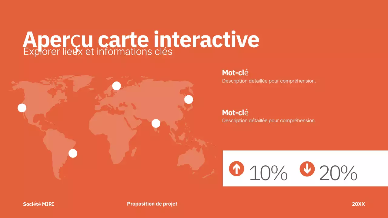 rouge moderne proposition de projet entreprise