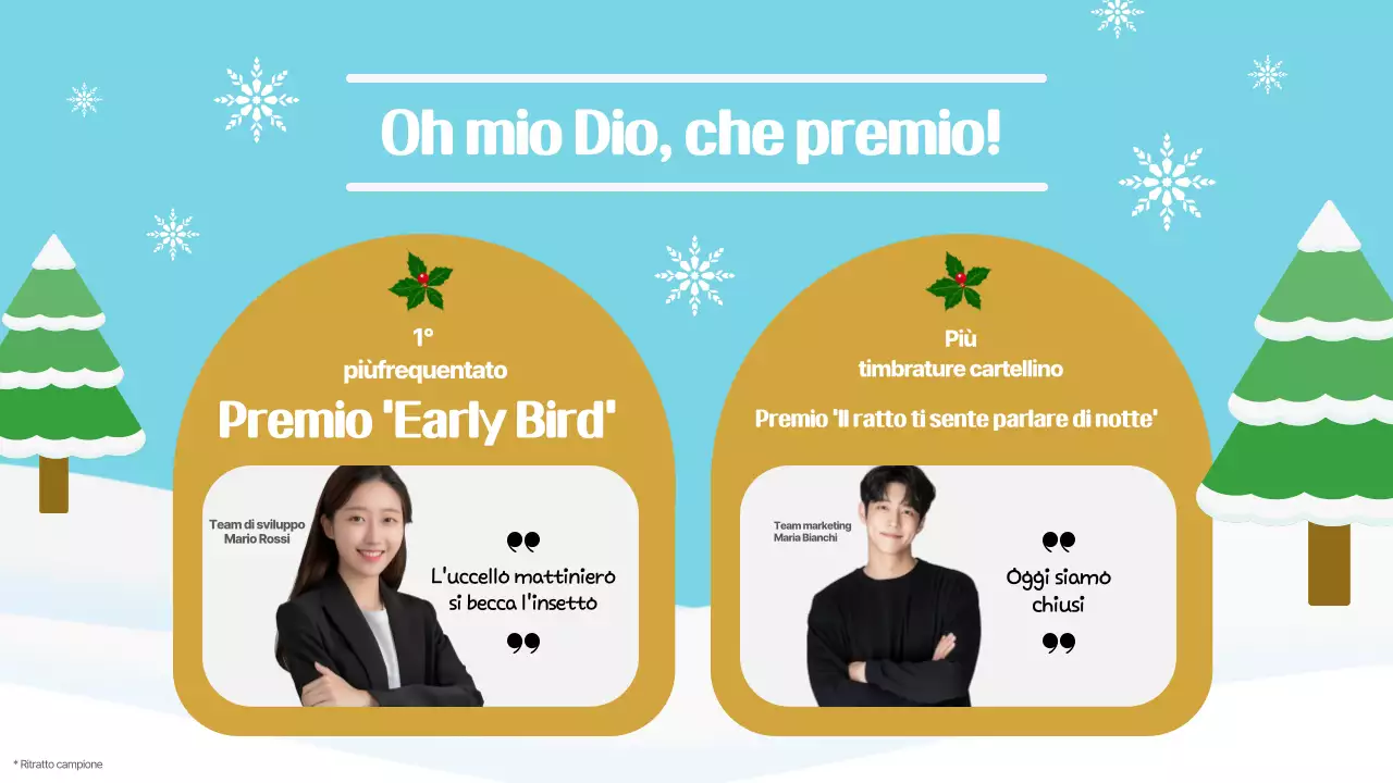 Azzurro Semplice celebrazione di fine anno