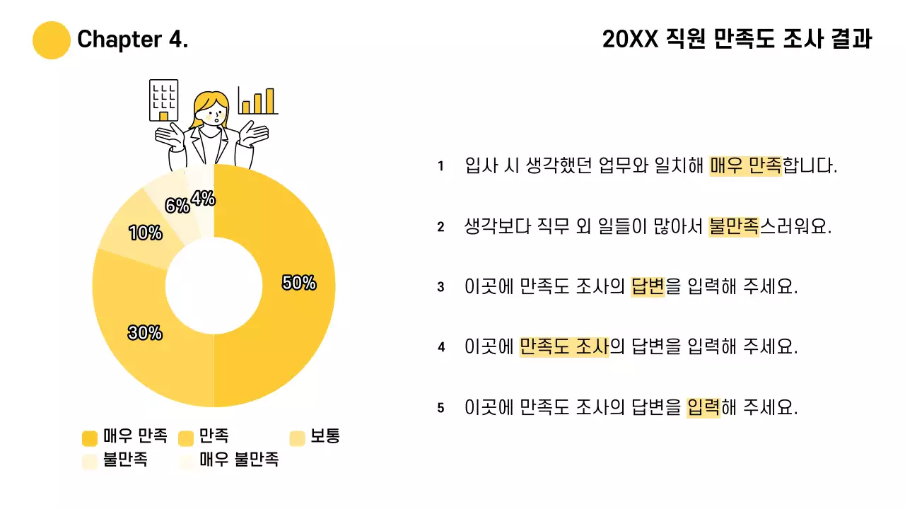 노랑 심플 회사 종무식 자료