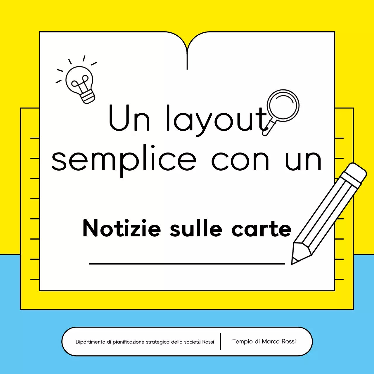 Promuovere le notizie gialle semplici