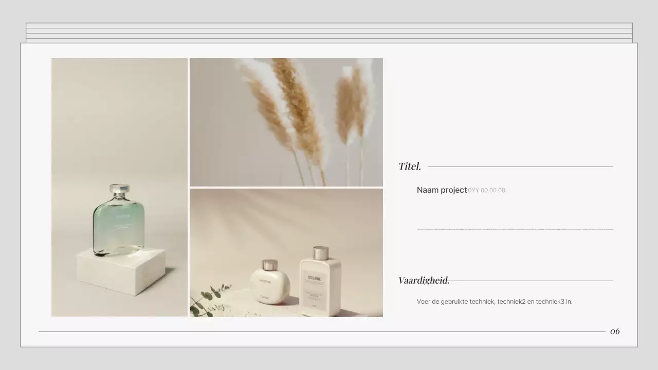 Een grijze, eenvoudige marketingportefeuille