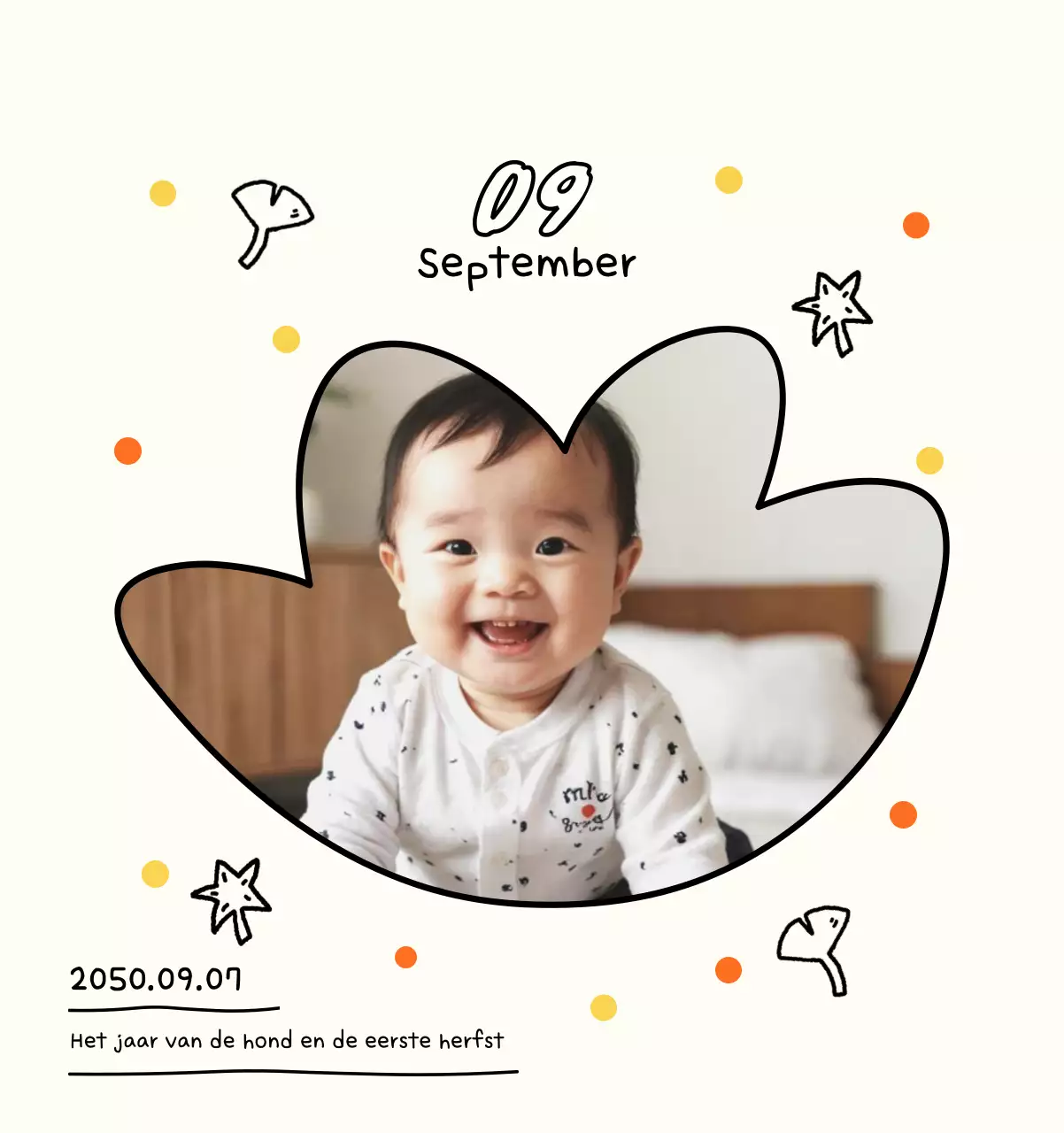 Schattige nieuwjaarskalender