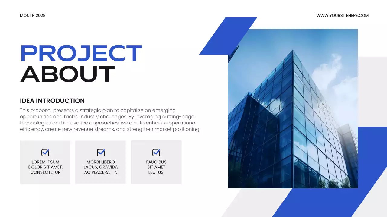 Blue Modern Business Plan Presentation