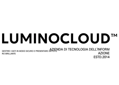 Logo aziendale semplice in nero