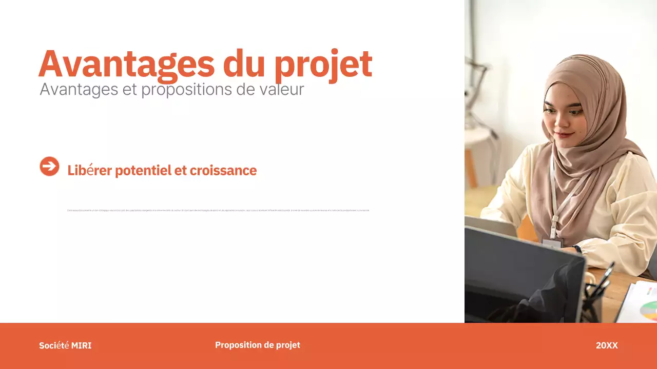 rouge moderne proposition de projet entreprise