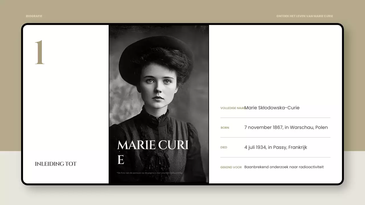 presentatie zwarte klassieke biografie