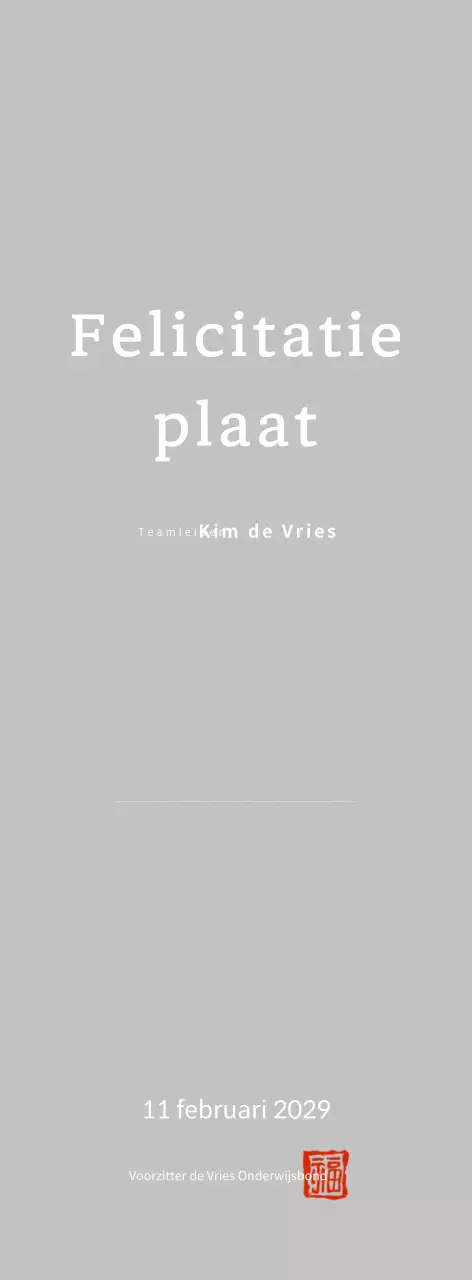 Viering van de promotie van White Simple