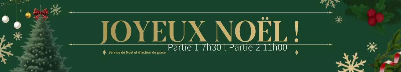 Guide du service de Noël classique vert