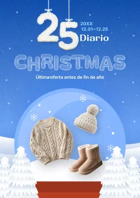 Evento navideño Blue Modern