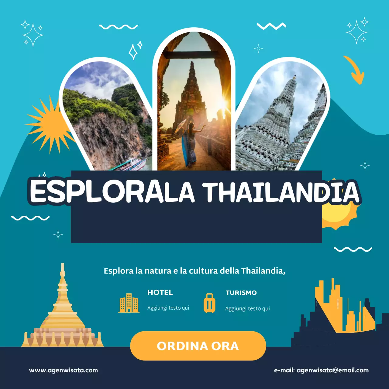 promozione viaggio moderno teal