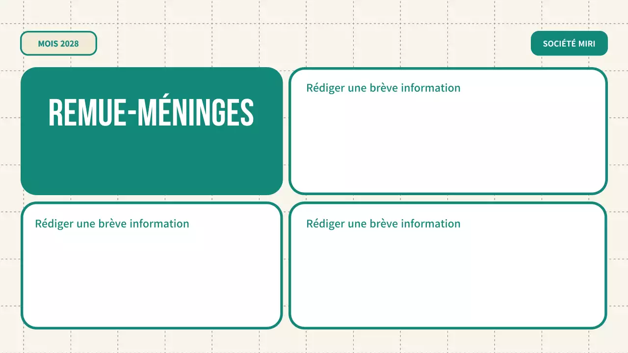 guide de brainstorming vert et moderne