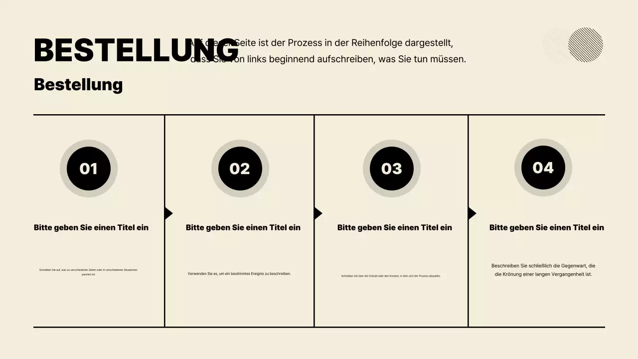 Beige minimalistische Präsentation erklärt