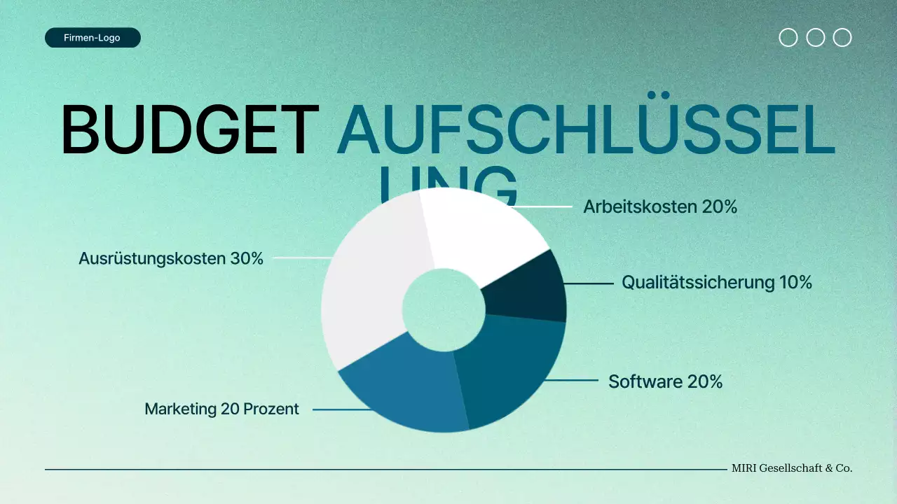 green gradient modern Projektvorschlag