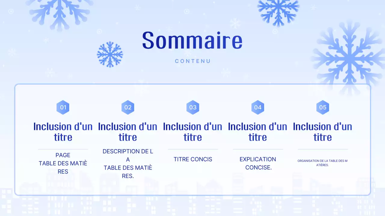 Bleu clair présentation propre expliquée